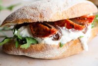 Amalfi’s Coastal Dream: Burrata Anchovy Sandwich