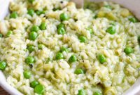 Vibrant Pea and Pesto Risotto