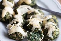Spinach & Parmigiano Bites with Creamy Dip