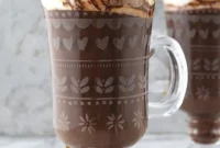 Decadent Baileys Hot Cocoa with Maple Whipped Crown