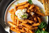 Creamy Ricotta Tomato Pancetta Pasta