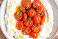 Luscious Whipped Ricotta Dip with Burst Tomatoes