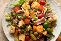 Rustic Italian Tuna Panzanella Bread Salad