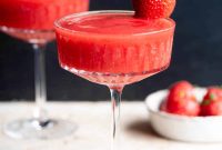 Strawberry Velvet Fizz
