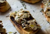 Savory Mushroom Parmesan Toasts