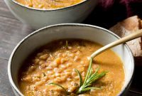 Rustic Tuscan Farro and Bean Stew