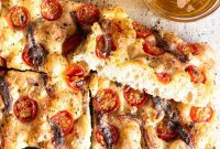 Coastal Focaccia with Sweet Tomatoes and Salty Anchovies