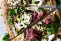 Elevated Spring Pizza: Zucchini, Prosciutto, Asparagus & Buffalo Mozzarella