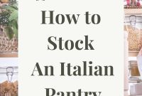 Building Your Authentic Italian Pantry