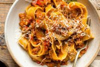Rustic Vegetable Ragu Pappardelle