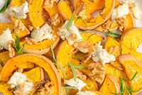 Savory Roasted Butternut Squash with Tangy Gorgonzola and Crunchy Walnuts