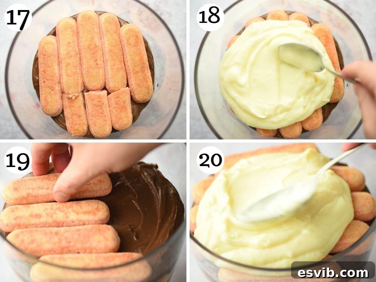 Zuppa Inglese Italy's Luscious Layered Delight 8 Step by step photos showing how to assemble a zuppa inglese