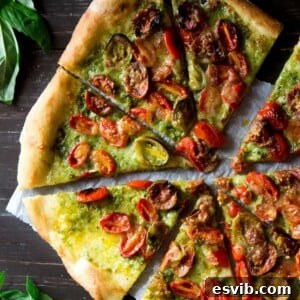 Basil Pesto Pizza recipe image