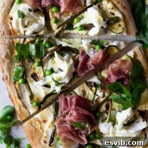 Spring White Pizza