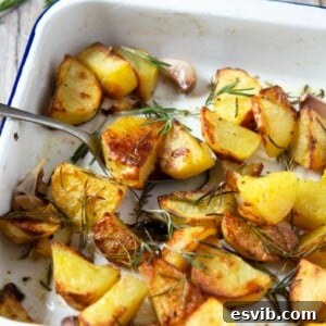 A close up of Italian Roast potatoes, showcasing their crispy texture