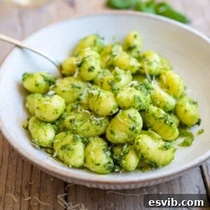Pesto Gnocchi dish