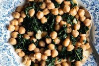 Braised Cavolo Nero with Garlicky Chickpeas