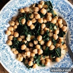 Garlicky Chickpeas and Cavolo Nero