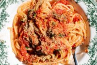 Golden Crumb Sardine and Tomato Pasta