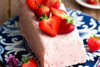 Strawberry Semifreddo with Fresh Strawberry Sauce