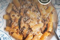 Eggplant and Sausage Ragu Recipe with Parmesan