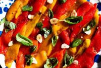 Italian Marinated Roasted Bell Peppers Recipe