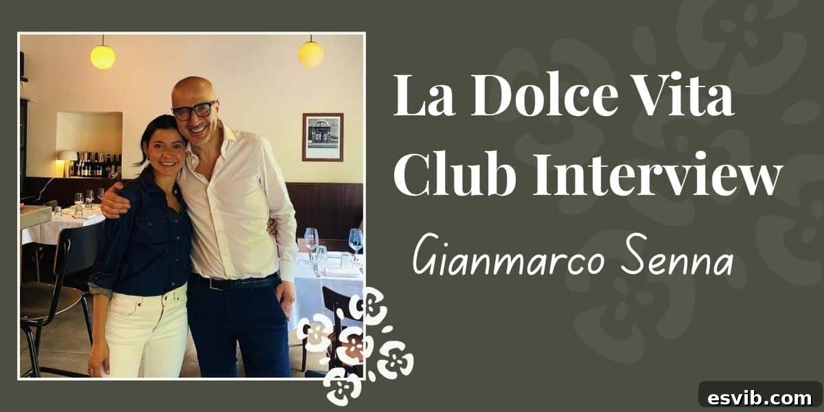 Gianmarco Senna on Lombardy's Agenda 2 A graphic showing Gianmarco Senna and Norma Galdamez in Bela Tusa Trattoria.